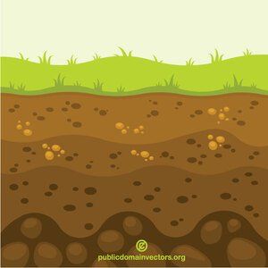 PublicDomainVectors.org-Soil layers Aurora Illustration, Soil Illustration, Soil Drawing, Soil Art, Layers Of Soil, Teacch Activities, Transportation Activities, Art And Craft Videos, Soil Layers