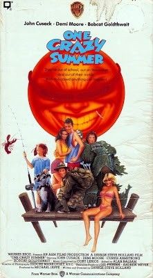 One Crazy Summer (1986) John Cusack, Demi Moore, Bobcat Goldthwaite One Crazy Summer, Crazy Summer, John Cusack, Summer Movie, Summer Poster, Classic Movie Posters, Classic Horror Movies, Demi Moore, Couch Potato