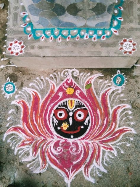 Panchuka Rangoli, Jagannath Rangoli, Shree Jagannath, Happy Diwali Images, Diwali Images, Pedicure At Home, Happy Diwali, Rangoli Designs, Diwali