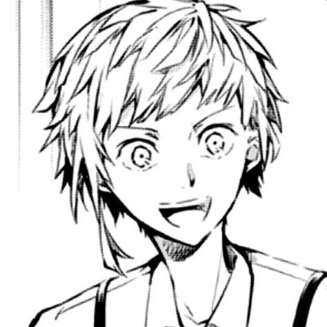 Atsushi Manga, Bungou Stray Dogs Atsushi, Nakajima Atsushi, Atsushi Nakajima, Bad Haircut, Dog Icon, Manga Icons, Bongou Stray Dogs, Stray Dogs Anime