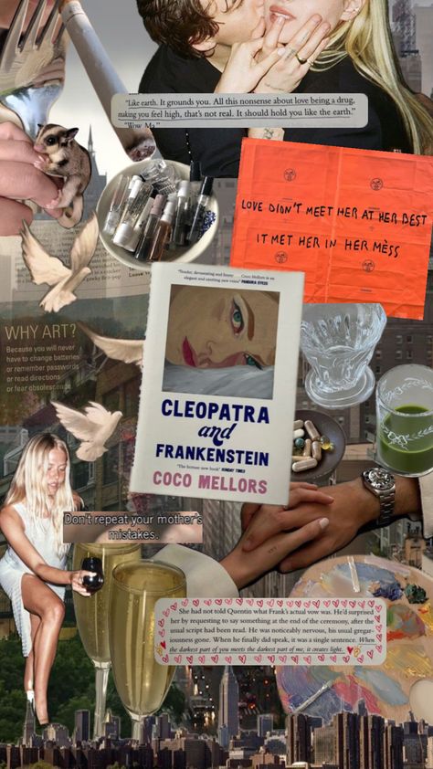 Cleopatra and Frankenstein Coco Mellors #cleopatraandfrankenstein #cocomellors Cleopatra And Frankenstein, Frankenstein Book, Book Club Activities, Fall Reading, Book Haul, The Book Club, Unread Books, Book Annotation, Recommended Books To Read