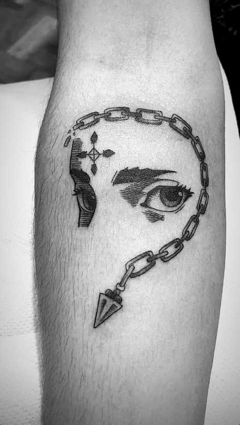 Hxh Minimalist Tattoo, Anime Minimalist Tattoo, Minimalistic Anime Tattoo, Chrollo Tattoo, Hunter Hunter Tattoo, Tattoo Hunter X Hunter, Hxh Tattoo Ideas, Subtle Anime Tattoos, Hunter X Hunter Tattoo Ideas