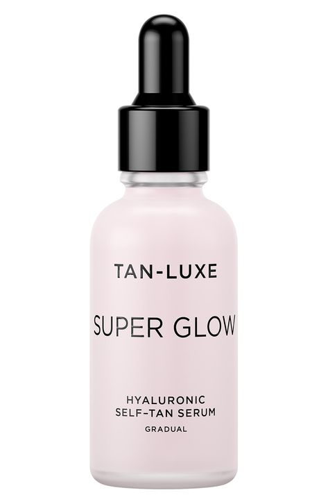 Super Glow Hyaluronic Self-Tan Serum | Nordstrom Caroline Hirons, Tan Luxe, Best Face Serum, Super Glow, Raspberry Seeds, Raspberry Seed Oil, Tan Face, Aloe Leaf, Self Tanner