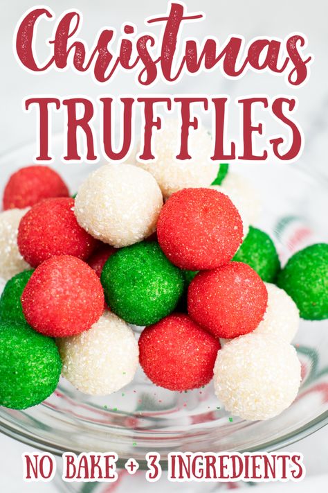 White Cake Mix Truffles, Sandies Recipe, Truffle Recipe Christmas, No Bake Truffles, Christmas Cookies Recipes, Easy Truffles, Christmas Truffles, Homemade Truffles, Dessert Truffles