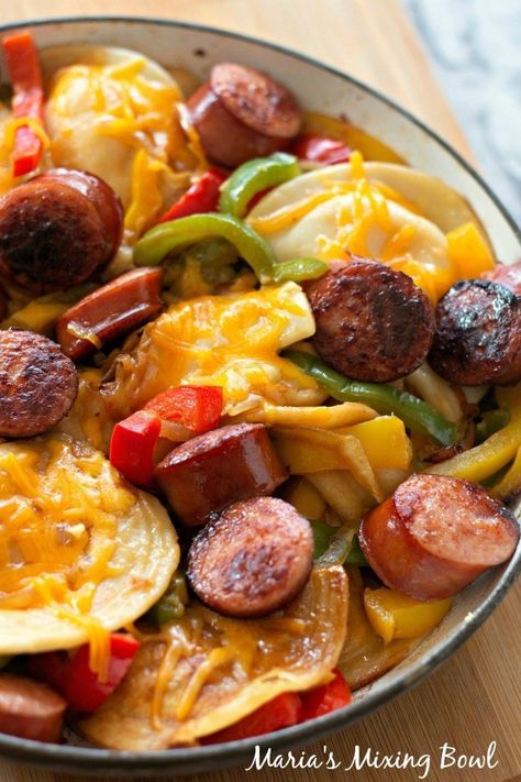 Polish Sausage Hot Dog Recipes, German Kielbasa Recipes, Perogies And Sausage Skillet, Polish Sausage And Pierogies, Kolbasa Recipe, Pirogies Recipes, Perogies And Sausage, Pierogies And Sausage, Sausage And Pierogies