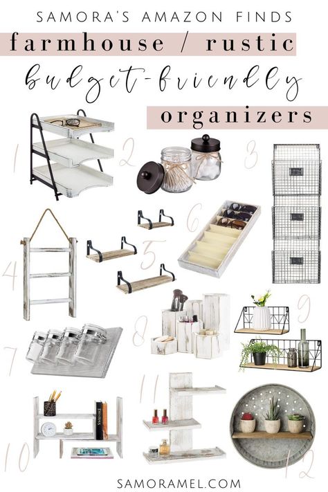 My top 12 amazon farmhouse organizers! Rustic Farmhouse Office Ideas, Rustic Farmhouse Office Decor, Boho Cubicle Decor Office, Home Office Ideas For Women Rustic, Farmhouse Cubicle Decor Office, Farmhouse Desk Organization, Farmhouse Office Organization, Farmhouse Cubicle Decor, Farmhouse Office Decor Work Spaces