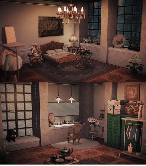 by @colin.crossing on instagram! Colin Crossing, Vintage Inspired Bedroom, Rainy Evening, Ac New Leaf, Happy Home Designer, Animal Crossing Wild World, Qr Codes Animal Crossing, Island Decor, New Animal Crossing