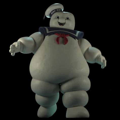 Ghostbusters Marshmallow Man, Movie Creatures, Marshmallow Man Ghostbusters, Ghostbusters Theme, Stay Puff, Stay Puft Marshmallow Man, Music Rules, Marshmallow Man, Walk Cycle