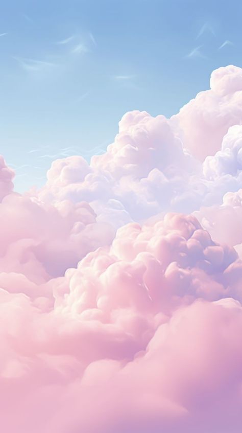 Cute Blue And Pink Wallpapers, Pastel Clouds Aesthetic, Pink Cloud Wallpaper, Pink Blue Aesthetic, Pink And Blue Wallpaper, Mountains Background, Pink Clouds Wallpaper, Dreamy Sky, Pastel Color Wallpaper