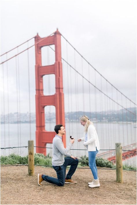 Bridge Proposal, Wedding Proposal Ideas Engagement, San Francisco Engagement Photos, Album Photography, San Francisco Engagement, Couples Posing, San Francisco Travel, Wedding Proposals, Dream Places