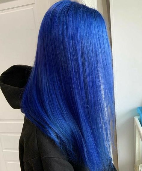 Blue Hair Aesthetic, Bright Blue Hair, Royal Blue Hair, Dark Blue Hair, Dyed Hair Inspiration, Campaign Posters, Punk Hair, Pretty Hair Color, Student Council