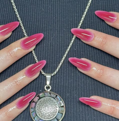 Raspberry Nails, Short Stiletto, Minimal Nails, Polygel Nails, Soft Nails, Glam Nails, Pink Nail, Minimalist Nails, Fire Nails