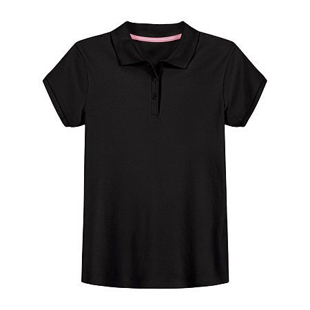 Uniform Dressing, School Fit, Uniform Shirts, Black Polo, Care Tag, Cute Selfie Ideas, School Shirts, Short Sleeve Polo, Polo Shirts