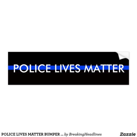 POLICE LIVES MATTER BUMPER STICKER #policelivesmatter #backtheblue #supportpolice Support Police, Support Law Enforcement, Police Lives Matter, Fallen Officer, Police Support, Police Life, Police Gifts, Police Officer Gifts, Blue Lives