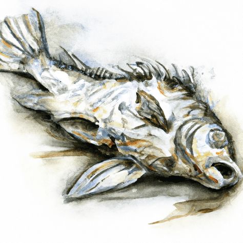 Sole Fish, Dream Meaning, Organic Structure, Dead Fish, Water Drawing, Calming Activities, Dream Meanings, Fish Drawings, Cartoon Painting