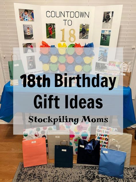 Good 18th Birthday Gifts, Cool 18th Birthday Gift Ideas, 16th Birthday Gifts For Boys My Son, 18th Birthday Memory Ideas, 18birthday Gift Ideas, Numbered Gifts For Birthday, 16 Day Birthday Countdown Gift Ideas, Funny Gifts For 18th Birthday, Fun 18th Birthday Gift Ideas