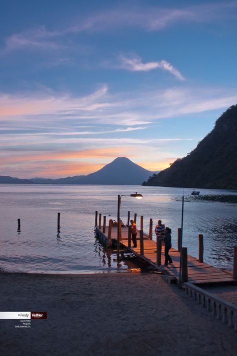 Lago de Atitlán, Panajachel, Sololá, Guatemala, C.A.  by Fredy Velásquez. Paradise Pictures, Business Landscape, Guatemala Travel, Lake Atitlan, Guatemala City, Central America Travel, Exotic Places, South America Travel, Global Market