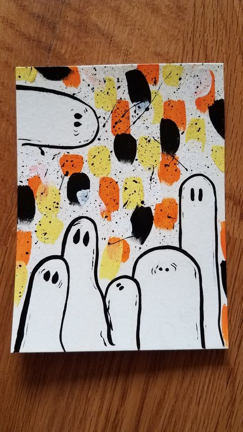 Christmas Handouts, Halloween Cards Diy, Halloween Craft Activities, Diy Ghost, Halloween Arts, Ghost Crafts, Spooky Things, Ghost Diy, October Crafts