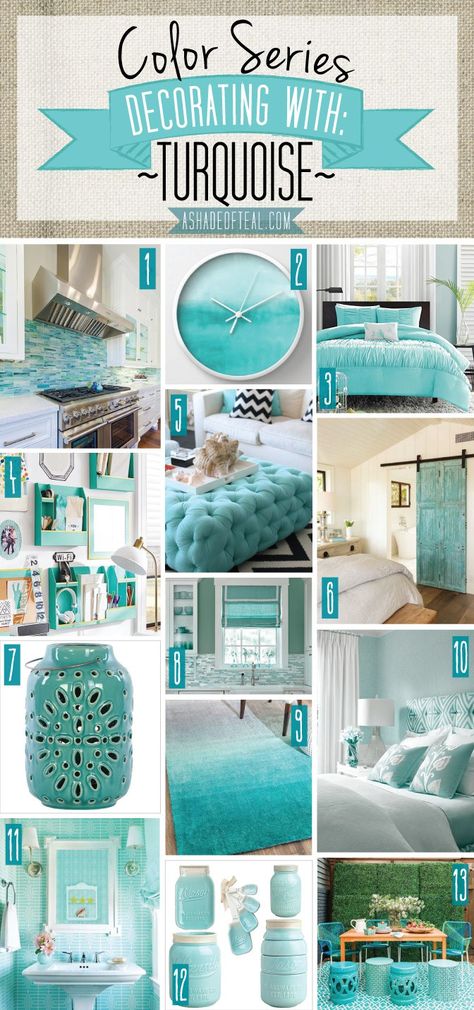 Aqua Bedrooms, Teal Home Decor, Turquoise Room, Bedroom Turquoise, Turquoise Decor, Trendy Living Rooms, Green Home, Green Home Decor, Trendy Bedroom