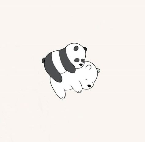 Ice Bear Widget, We Are Bare Bears, Bear Widget, Panda And Polar Bear, Thought Wallpaper, Cute Panda Drawing, We Bear Bears, Ice Bear We Bare Bears, We Bare Bear