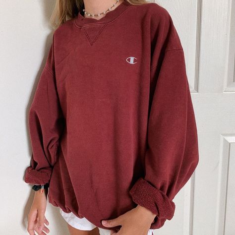 Oversized Tshirt Outfit, Womens Sweatshirts Fashion, Sweatshirts Online, Round Neck Sweatshirts, Basic Long Sleeve, Casual Stripes, Hoodie Girl, Vintage Sweatshirt, Shirt Women