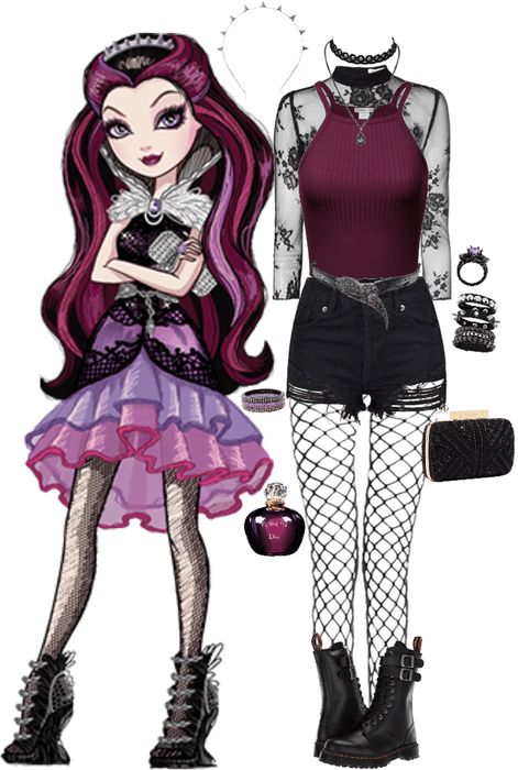 Ever After High Cosplay, Raven Ever After High, Raven Queen Ever After High, Raven Queen, Queen Aesthetic, Queen Outfit, Character Inspired Outfits, Queen Costume, Punk Scene