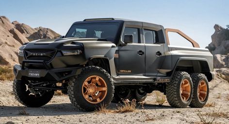 The supercharged V8 engine costs as much as some houses as it's a $249,000 OPTION!. Ariel Atom, 6x6 Truck, Crate Engines, Dodge Challenger Srt, Mens Gear, American Motors, 4x4 Trucks, Jeep Gladiator, Luxury Suv