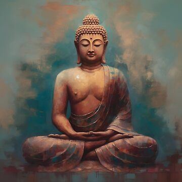 Discover serenity and embrace spiritual enlightenment with this captivating image of a Buddha. Find inner peace and tranquility with this symbolic representation of harmony and mindfulness. • Millions of unique designs by independent artists. Find your thing. Buddha Gold, Cross Stitch Home, Painting Reference, Symbolic Representation, Art Mosaic, Buddha Meditation, Diamond Paint, Painting People, Eastern Art