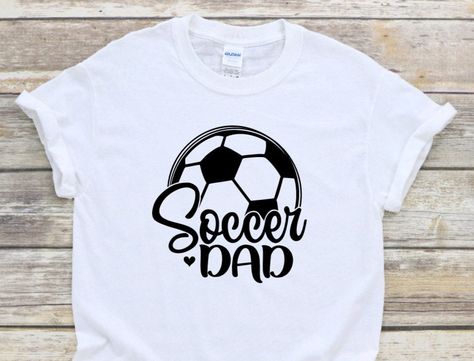 Soccer Dad Shirt, Soccer Dad Life Shirts, Soccer Dad Gear, Matching Family Soccer Shirts, Soccer Dad Gifts, Soccer Gifts, Dad Gifts Placing an order is simple! Please review all images in this listing and read the Shop Announcement :) If your order is a custom order, please use the personalization box. If you would like a different color vinyl or a shirt size/color not listed please message me - I can order those for you - average 2 days extra added on to order time. Please message me ahead of t Baby Brother Soccer Shirt, Soccer Dad Shirt, Soccer Mom Gifts, Soccer Mom Shirt, Aunt Life, Nana Shirts, Aunt Shirts, Soccer Gifts, Brother Shirts