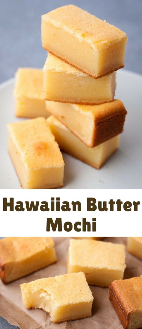 Mochiko Rice Flour Recipes, Mochi Rice Recipes, Butter Mochi Recipe Hawaiian Desserts, Mochi Rice Cake, Recipes With Sweet Rice Flour, Mochiko Recipes Desserts, Hawaiian Butter Mochi Recipe, Mochi Flour Recipes, Recipe With Glutinous Rice Flour