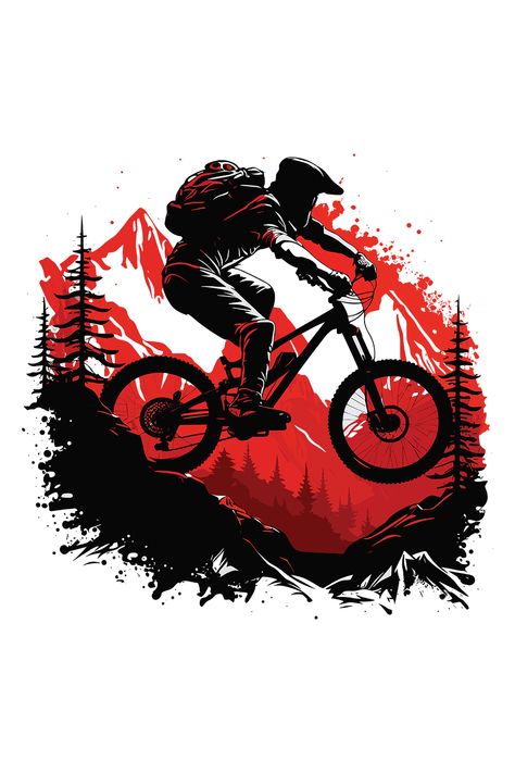 Mountain Bike Shirt, Moto Wallpapers, Neon Cyberpunk, Boy Bike, Logo Game, Biker Photoshoot, Bike Illustration, Downhill Mountain Biking, Biker Quotes