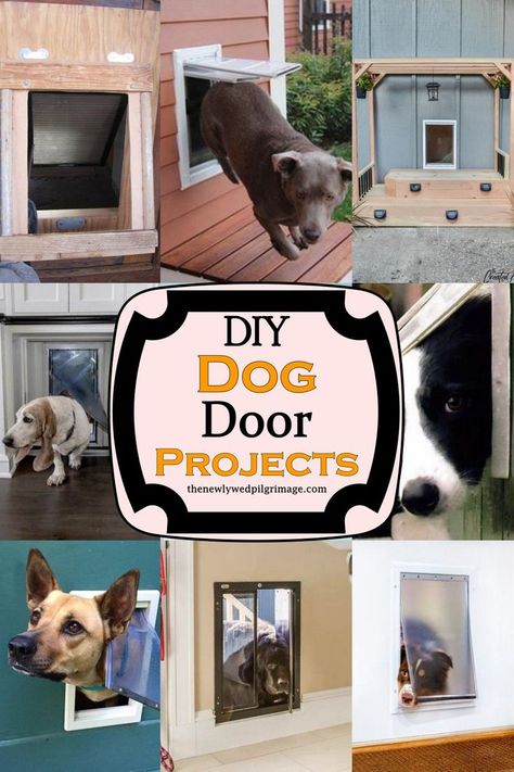 20 DIY Dog Door Projects Diy Doggie Door For Sliding Glass Door, Camper Dog Door, Diy Dog Door In Screen Door, Diy Dog Door Flap, Doggie Doors To Outside, Diy Doggy Door, Diy Dog Door In Wall, Doggy Doors To Outside, Doggy Door