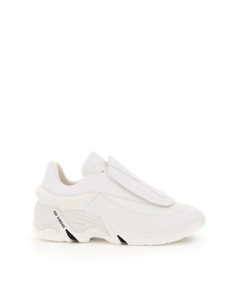 Raf Simons Synthetic Antei Runner Sneakers in White for Men - Save 1% - Lyst Luxury White Slip-on Sneakers, White Synthetic Slip-on Sneakers For Streetwear, White Synthetic Slip-on Sneakers, Sporty Synthetic Slip-on Sneakers With Perforations, Raf Simons Sneakers, Sneakers Multicolor, Orange Sneakers, Brown Sneakers, Raf Simons