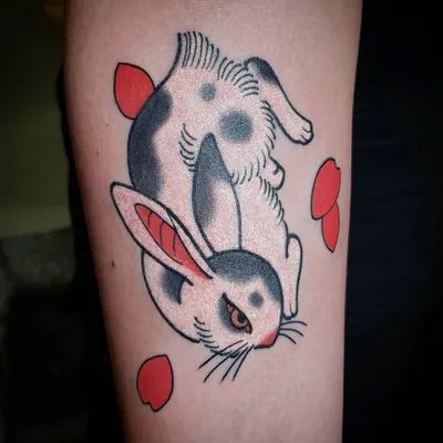 Japanese Rabbit Tattoo, Playboy Bunny Tattoo, Japanese Rabbit, Traditional Japanese Tattoo Flash, White Rabbit Tattoo, Kitten Tattoo, Rabbit Tattoo, Japanese Flower Tattoo, Tattoo Posters