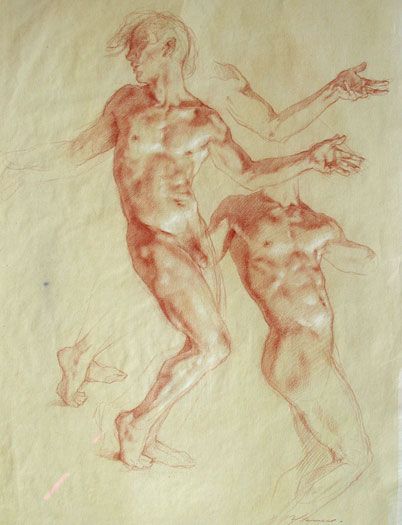 Robert Liberace Caravaggio Drawing, Robert Liberace, Master Drawing, Human Figure Drawing, Construction Drawings, Chalk Drawings, Anatomy Drawing, Guy Drawing, Caravaggio