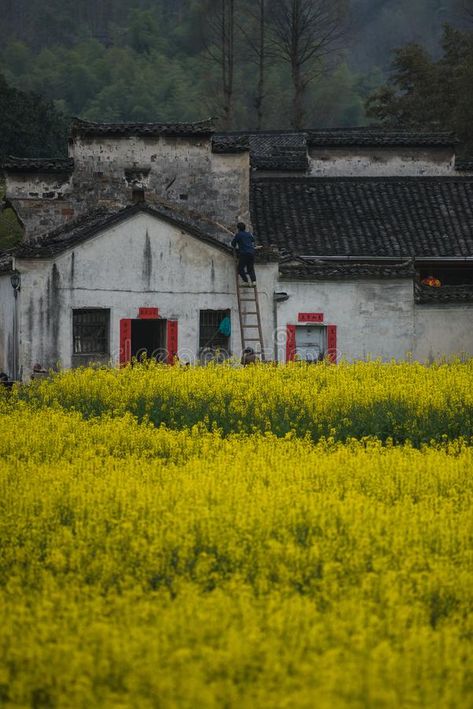 Chinese Old House, Old Village House, Chinese Countryside, Chinese Village, Chinese House, China Photo, Abandoned Village, Vis Dev, Huangshan