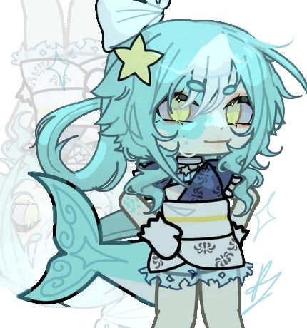 Gacha Mermaid Tail, Gacha Club Water Oc, Gacha Shark Oc, Blue Gacha Oc, Gacha Oc Ideas Girl, Jellyfish Haircut Gacha Club, Gacha Club Mermaid Oc, Siren Gacha Club, Gacha Jellyfish Oc