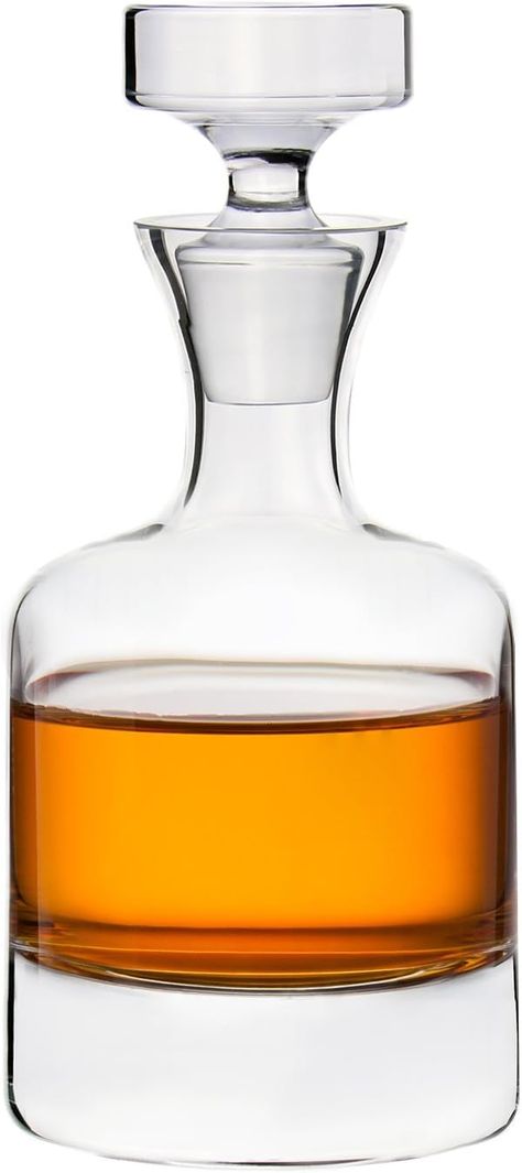 PRICES MAY VARY. Classic round liquor decanter with stopper Lead Free Crystal Decanter is shown filled with one full 750ml bottle Hand wash recommended 38-ounce capacity Zinfandel Wine, Large Wine Glass, Rum Bottle, Liquor Decanter, Crystal Decanter, Decanter Set, Stemless Wine Glasses, Water Glass, Hand Blown Glass