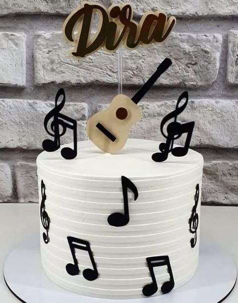 Music Cake For Men, Music Cake Ideas For Men, Music Cake Ideas, Guitar Birthday Cakes, Bolo Musical, Music Themed Cakes, Cake Designs For Boy, Music Cakes, Music Cake