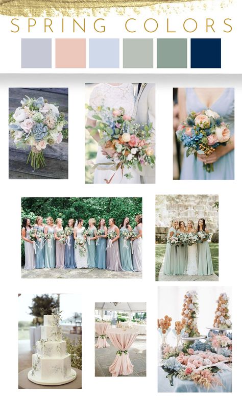 Pink Blue Green Color Palette Wedding, Sage Green Blue And Pink Wedding, Blue Pink Green Wedding, Sage Green And Blue Wedding, Blue Color Palette Wedding, Uae Wedding, Wedding Pallet, 2025 Bride, Powder Blue Wedding