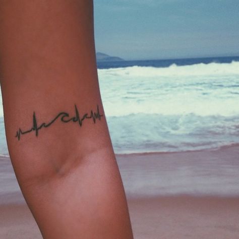 |if home is where the heart is, then my heart is the sea| #tattoo #tattoos #littletattoos Heartbeat Tattoo, Small Finger Tattoos, Beautiful Tattoos For Women, Ocean Tattoos, Text Tattoo, Beach Tattoo, Incredible Tattoos, Waves Tattoo, Dream Tattoos