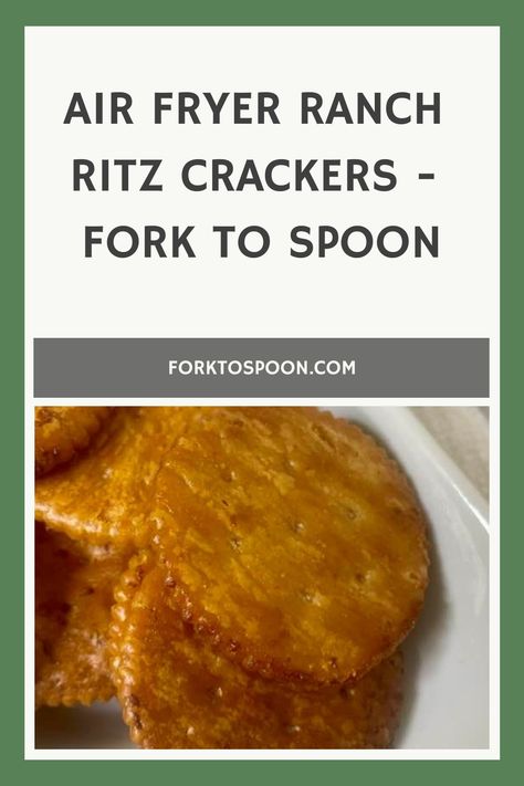 Air Fryer Ranch Ritz Crackers -- Dive into the world of effortless snacking with this Air Fryer Ranch Ritz Crackers recipe, a game-changer for anyone looking to elevate their snack time with minimal fuss and maximum flavor. Ritz Cracker Appetizers, Firecracker Crackers, Flavored Crackers, Ranch Crackers, Crackers Appetizers, Seasoned Crackers, Ritz Cracker Recipes, Entertaining Menu, Homemade Ranch Seasoning