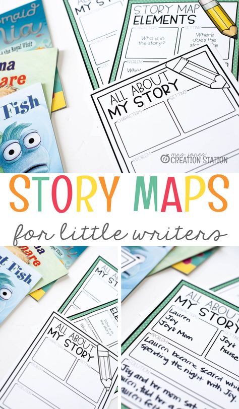 1st Grade Story Elements, How To Teach Story Elements, How To Write A Story For Kids, Story Writing For Kids, Elements Of A Story, Story Workshop, Writing Kindergarten, Story Maps, Writing A Story