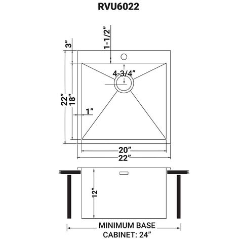 Ruvati Topmount Laundry 22" x 22" x 12" Deep Utility Sink 16 Gauge Stainless Steel - RVU6022 - Bed Bath & Beyond - 32332756 Stainless Steel Utility Sink, Deep Sink, Home Laundry, Laundry Sink, Utility Sink, Single Basin, Bowl Sink, Sink Drain, Utility Room