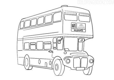 Double-Decker Bus Coloring Page - Red London Bus - Coloring Books #bus #autobus #buscoloring #buscoloringpage #buscoloringpages #dubledecker #dubledeckerbus #buscoloringbook #buscoloringbooks #coloringpage #coloringpages #coloringbook #coloringbooks #busarts #adultcoloring London Bus Tattoo, Double Decker Bus Tattoo, London Bus Drawing, Double Decker Bus Drawing, Bus Coloring Page, English Kindergarten, Double Deck Bus, Bus Drawing, Inktober 2024