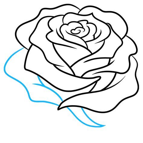 How to Draw a Realistic Rose Flower - Really Cute Drawing Tutorial Drawing A Rose Step By Step, How To Draw A Rose Step By Step Easy, Rose Tutorial Drawing, How To Draw Roses Step By Step, How To Draw A Realistic Rose, How To Draw Small Roses, How To Draw A Rose Step By Step, Rose Drawing Pencil, How To Sketch A Rose Step By Step