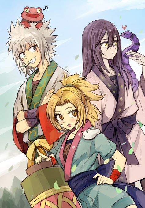 NARUTO Image #1842541 - Zerochan Female Orochimaru, Jiraiya Orochimaru, Tsunade Orochimaru, Orochimaru Jiraiya, Jiraiya Tsunade, Naruto Mignon, Photo Naruto, Naruto Shippudden, Naruto Teams