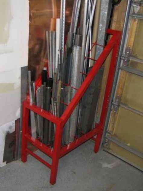 Officine In Garage, Steel Storage Rack, Welding Crafts, Welding Shop, Garage Storage Solutions, Metal Storage Racks, Welding Cart, Metal Workshop, Steel Storage