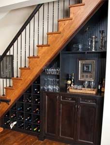 13 Storage Ideas to Maximise the use of the Area Under Your Stairs | DIY Doctor Under Staircase Ideas, Storage Under Staircase, Bar Under Stairs, Under Stairs Wine Cellar, Under Stairs Nook, Space Under Stairs, Stair Nook, Basement Stairs Ideas, Architecture Restaurant