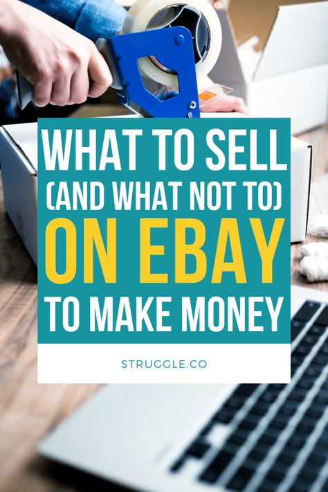 What to Sell (and What NOT to) on Ebay to Make Money. Find out how you can start making money from home by selling on eBay. These tips will help you learn the best things for beginners to sell for profit on eBay (should you sell clothes?). Turn your thrift store finds into extra money from home! You'll love these ideas! Ebay Selling Tips, Reselling Clothes, Selling Stuff, Ebay Hacks, Making Money From Home, Financial Plan, Ebay Business, Selling Tips, Sell Your Stuff